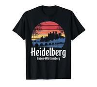 Heidelberg Baden-Württemberg Value Graphic T-Shirt, Men, Black, L