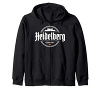 Heidelberg Germany City Travel Souvenir Zip Hoodie