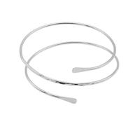 Heideman Nerina Women's Stainless Steel Spiral Upper Bangle, Adjustable, Stainless Steel, No Gemstone