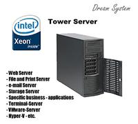 HeidePC Tower Server Intel Xeon 8MB E3-1275V3 4x3.5GHz 16GB 600GB SAS 4xHDD (2.4TB) 24xDVD ± RW 2xLAN WSS