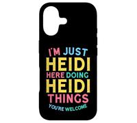 Heidi Here Doing Heidi Things Funny Heidi Name Case for iPhone 17
