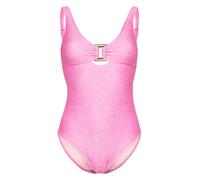 Heidi Klein Guana Island snake-print swimsuit - Pink L-XL