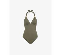 Heidi Klein Womens Oli-oli Lake Maggiore Halterneck Recycled Polyamide-blend Swimsuit S