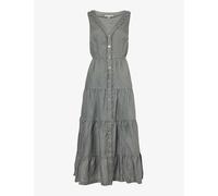 Heidi Klein Womens Oli-oli Lake Maggiore V-neck Linen Midi Dress M