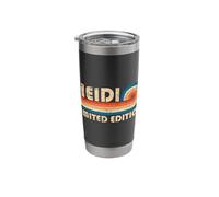 Heidi Retro 70s 80s Sunset Stripe Stainless Steel Insulated Tumbler