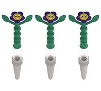 Heidi Watering Indicator for All Pot Plants, Set of 3, Blue, no Batteries Required, Visible from far Away