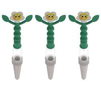 Heidi Watering Indicator for All Pot Plants, Set of 3, White, no Batteries Required, Visible from far Away