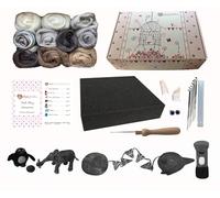 heidifeathers® Boxed Needle Felting Starter Kit - Natural Wool