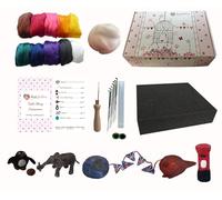 heidifeathers Boxed Needle Felting Starter Kit (Vegan Kit)