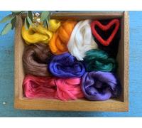 Heidifeathers Dyed Bamboo Fibres in 10 Colours