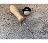HeidiFeathers Felting Awl - Needle Felting Tool - Craft Tool - Adult - Unisex - Traditional Style - Wood & Metal - All Seasons