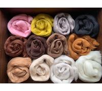 heidifeathers® Felting Wool Packs Merino Tops/Roving Multicoloured Wool Mixes (Toybox, Medium)