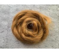 heidifeathers® Mohair and Wool Blend - Needle Felting Fur, Reborn Rooting, Doll Hair (Ginger)