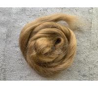 heidifeathers® Mohair and Wool Blend - Needle Felting Fur, Reborn Rooting, Doll Hair (Light Brown)