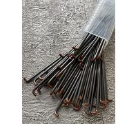 Heidifeathers® Needle Felting Needles - Colour Coded - High Quality Needles - Triangular, Star, Twisted, Reverse, StarTwisted, Forked, Crown (Brown 40G - Crown Fine, 10 Needles)