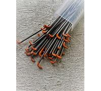 Heidifeathers® Needle Felting Needles - Colour Coded - High Quality Needles - Triangular, Star, Twisted, Reverse, StarTwisted, Forked, Crown (Orange 40G - Reverse Fine, 10 Needles)