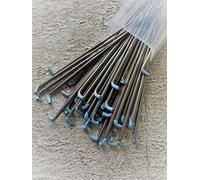 Heidifeathers® Needle Felting Needles - Colour Coded - High Quality Needles - Triangular, Star, Twisted, Reverse, StarTwisted, Forked, Crown (Light Blue 40G - Twisted Fine, 10 Needles)