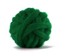 heidifeathers Single Felting Wool Colours - You Choose (Deep Green, Carded Sliver)
