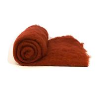 Heidifeathers Single Felting Wool Colours - You Choose (Deep Red, Carded Batts)