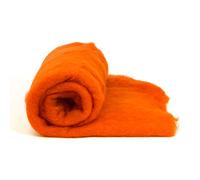 Heidifeathers Single Felting Wool Colours - You Choose (Orange, Carded Batts)