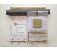 Heidifeathers Starter Wet Felting Kit Without Wool - Bamboo mat, Bubble wrap, Voile Netting, soap, Rolling pin