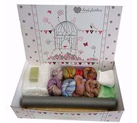 heidifeathers® Wet Felting Kits (Boxed Wet Felting Kit with Bamboo and Merino Wool)
