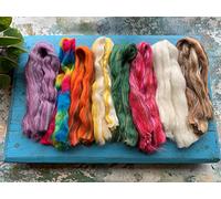 heidifeathers Wool off Cuts/Waste from Wool Tops, Merino Wool, British Wool, Natural Wool (Posh, 80g / 2.82oz)