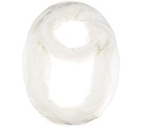 HeiDmai Fashion Solid Versatile Infinity Circle Loop Scarves Lightweight Silk Scarf, White, 28"L * 25"W