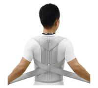 HEIDOUOZ Back brace posture corrector, Back Support Straightener Scoliosis Back Brace Spine Back Posture(Light gray,XX-Large)