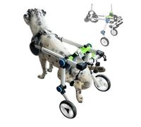 HEIDOUOZ Dog Wheelchair For Back Legs, Pet Wheelchair, Aluminum Pet Mobility Cart with Dog Support Harness & Dog Leash, Small/Medium/Large Animal Stroller(Size M)