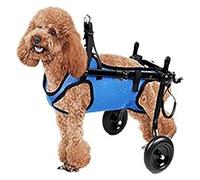 HEIDOUOZ Dog Wheelchair, Pet Wheelchair, Disabled Doggie Cart/Assisted Walk Car, Lightweight Animal Walking Device for Limbs Recover(Small)
