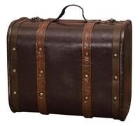 HEIDOUOZ Retro Suitcase, Vintage Suitcase, Household Storage Bin, Chinese Style Photo and Photography Prop Box Wooden(23.5x12x17cm)
