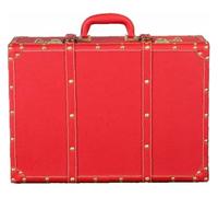 HEIDOUOZ Retro Suitcase, Vintage Suitcase, Jewelry Box Dowry Box Suitcase Storage Wooden Box Storage Box for Wedding Reception