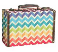 HEIDOUOZ Retro Suitcase, Vintage Suitcase, Suitcase Cosmetic Case Suitcase Organize The Sundries Storage Box Item Box(D)