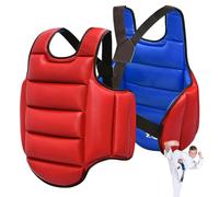 Heidouse Boxing Body Protector, Reversible Chest Protector, Adjustable Taekwondo Sparring Gear, Sponge Boxing Training Equipment