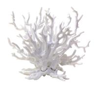 Heidouse Coral Reef Decor, 6.3x2.4x5.3 Inch Resin Fake Coral, White Aquarium Decorations for Fish Tank Landscape, SCULPTURE