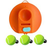 Heidouse Tennis Trainer Set Compact Portable Tennis Practice Rebounder with String 3 Replacement Rebound Balls Practice Training Tool