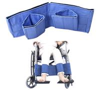 Heidouse Wheelchair Leg Strap, Restraint Prevent Falls and Slipping Wheelchair Foot Straps, Adjustable Washable Cotton Fabric Security Belt for Elderly and Disabled, Lap Trays