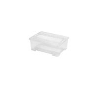 Heidrun TEX-BOX Small with Lid + Click Closure, 1 Litre, Rectangular, Plastic, Not Waterproof, Click Closure, Storage Box, Box