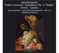Heifetz/New York Philharmonic Orch/NBC Sym. Orch. - Violin Concerto in Eminor, Symphony No.4 'Italian'