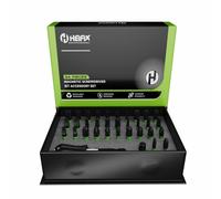 Heifix 34pc Impact Screwdriver Bit Set, Magnetic Holder & Storage Case | Durable Precision Bits For Phillips, Torx, Hex And Slotted Screws. Includes Magnetic Quick-release Holder And Adapter.
