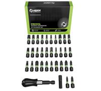 Heifix 34Pcs Magnetic Impact Screwdriver Bit Set In Eco Storage Box