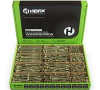 Heifix 800-Piece Wood Screw Assortment Set In Eco Storage Box - Free Screw Bit Included - Double Countersunk, Pozi, Heavy Duty