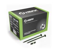 Heifix Decking Screws - 4.5 x 60mm, 200 QTY, Pozi, FREE Screw Bit
