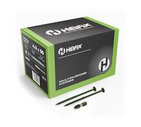 Heifix Decking Screws Pozi Countersunk - FREE Screw Bit Included (QTY 200, 4.5 x 50mm)