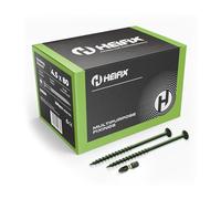 Heifix Decking Screws Pozi Countersunk - FREE Screw Bit Included (QTY 200, 4.5 x 80mm)
