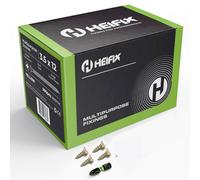 Heifix Multi-Purpose Wood Screws - Qty 1000, 3.5mm X 12mm - Free Screw Bit Included - Pozi Double Countersunk