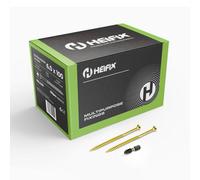 Heifix Multi-Purpose Wood Screws - Qty 1000, 6mm X 100mm - Free Screw Bit Included - Pozi Double Countersunk
