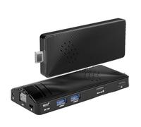 HEIGAOLAPC Fanless Mini PC Stick Win 10 N4200 4GB 64GB Micro Computer mit HDMI 4K Dual Display, Gigabit Ethernet, WiFi5, USB PD3.0 unterstützen eMMC for Business Office Industrial IOT