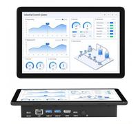 HEIGAOLAPC Mini Computer PC 11.6 Inch Touchscreen Industrial Mini Desktop Computer, N5095, Win 11, 8GB RAM, 128GB Rom, Dual 4K Display Output HDMI2.0 & Type-C3.1, Dual RS232, WiFi5, Wake on Lan RJ-45